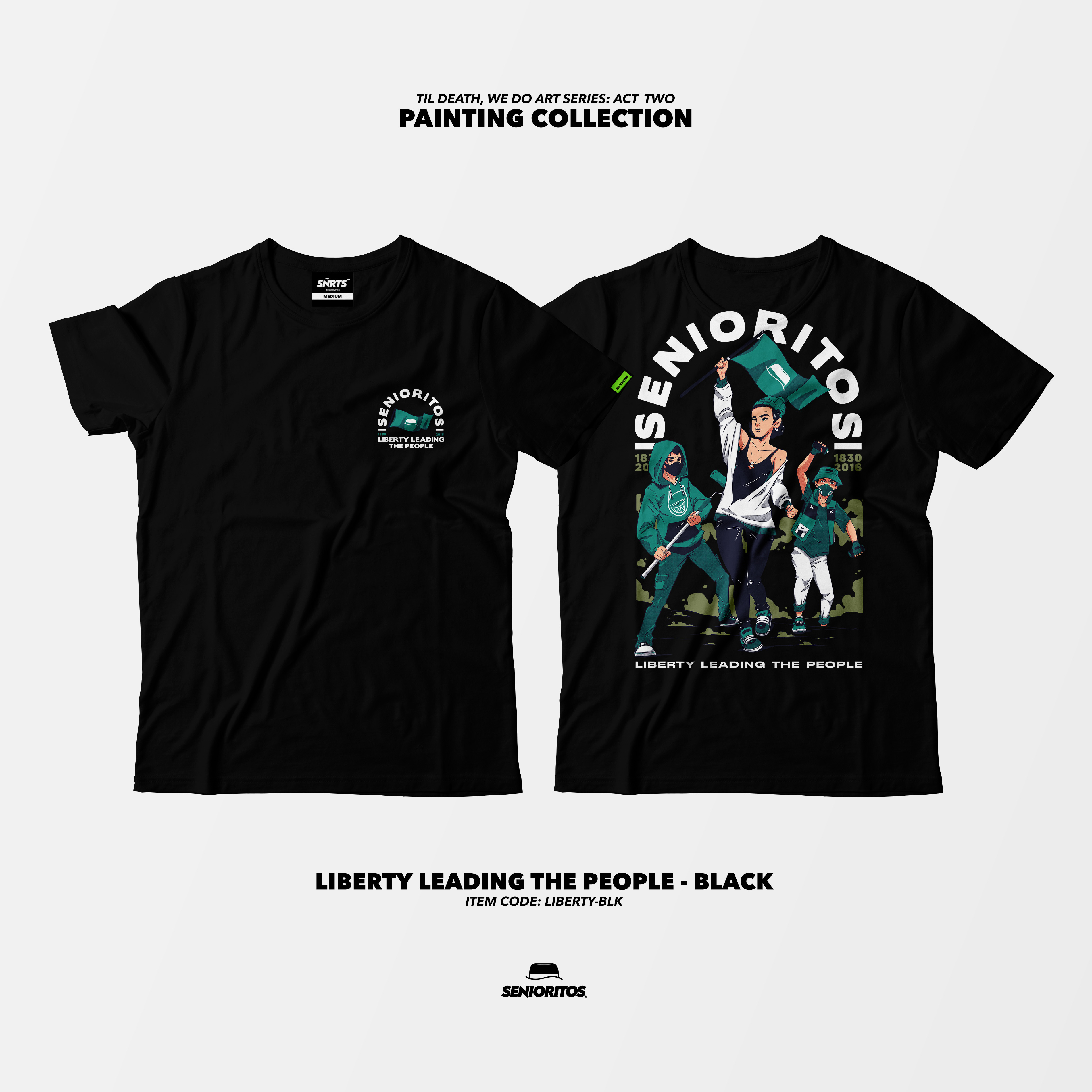 Senioritos® Liberty Leading The People [Black] | Lazada PH
