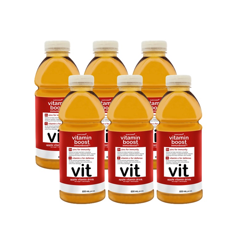 Vitamin Boost 600ml Immuniboost Apple Vitamin Drink (Pack of 6) Lazada PH