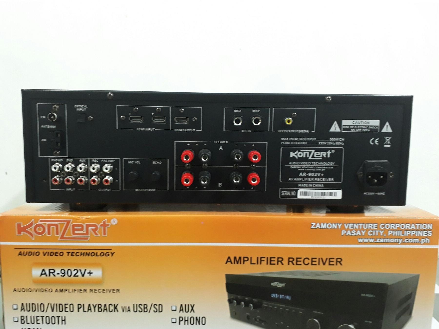 Konzert Ar 902v Audio Video Receiver With Hdmi And Bluetooth Lazada Ph