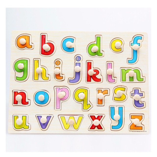 FS#111 Wooden Alphabet Peg Puzzle | Lazada PH