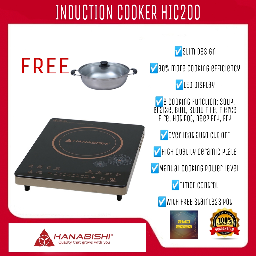 INDUCTION COOKER HANABISHI HIC200 Lazada PH