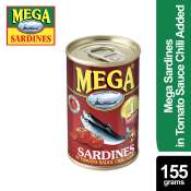 Mega Sardines in Tomato Sauce with Chili 155g