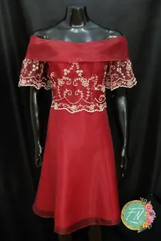 maroon filipiniana