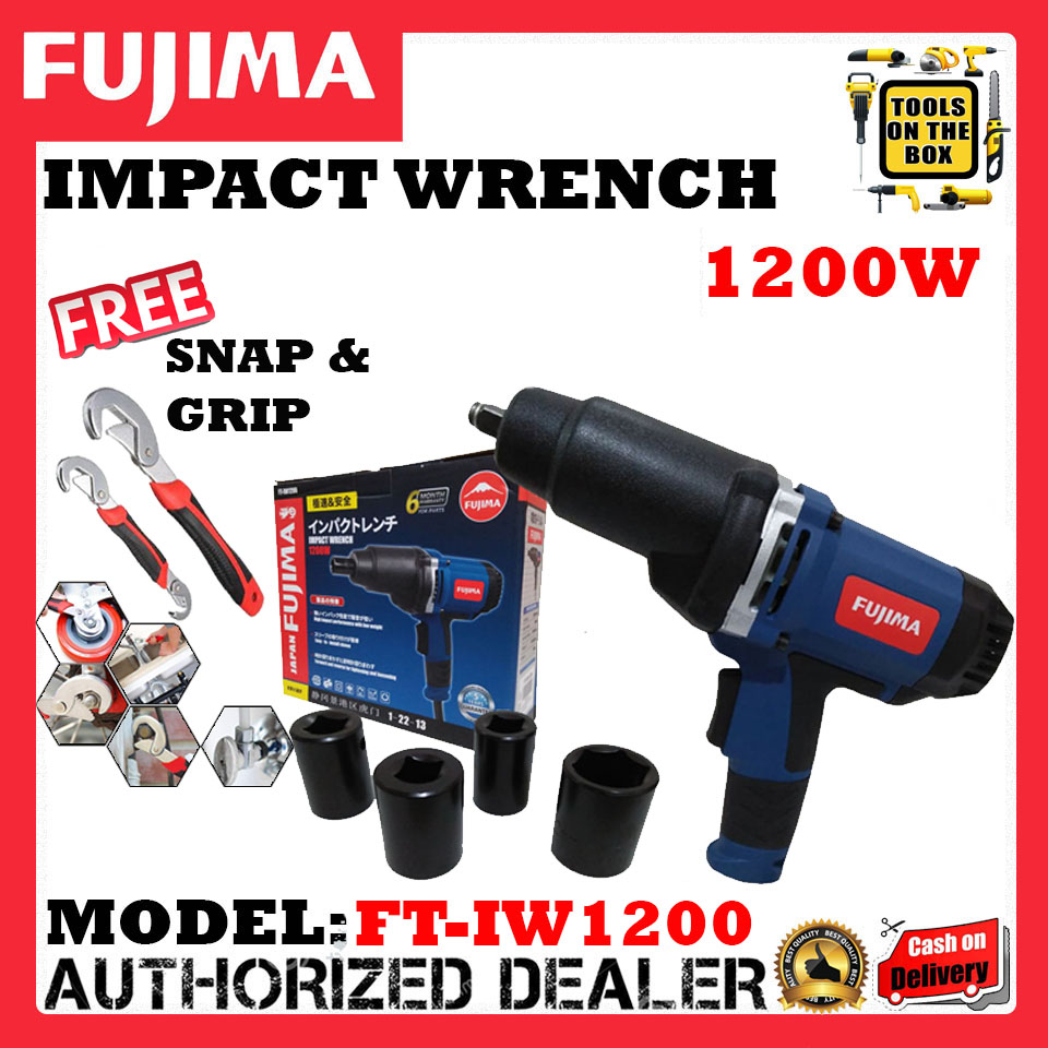 Fujima Impact Wrench 1200W FTIW1200 •Free Snap and Grip• Lazada PH
