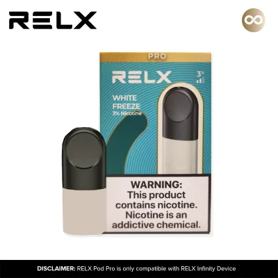 RELX Pod Pro WHITE FREEZE For INFINITY DEVICE AND ESSENTIAL DEVICE (Vape Juice)