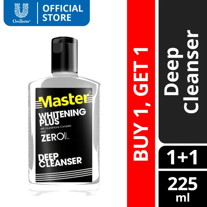 master whitening plus deep cleanser