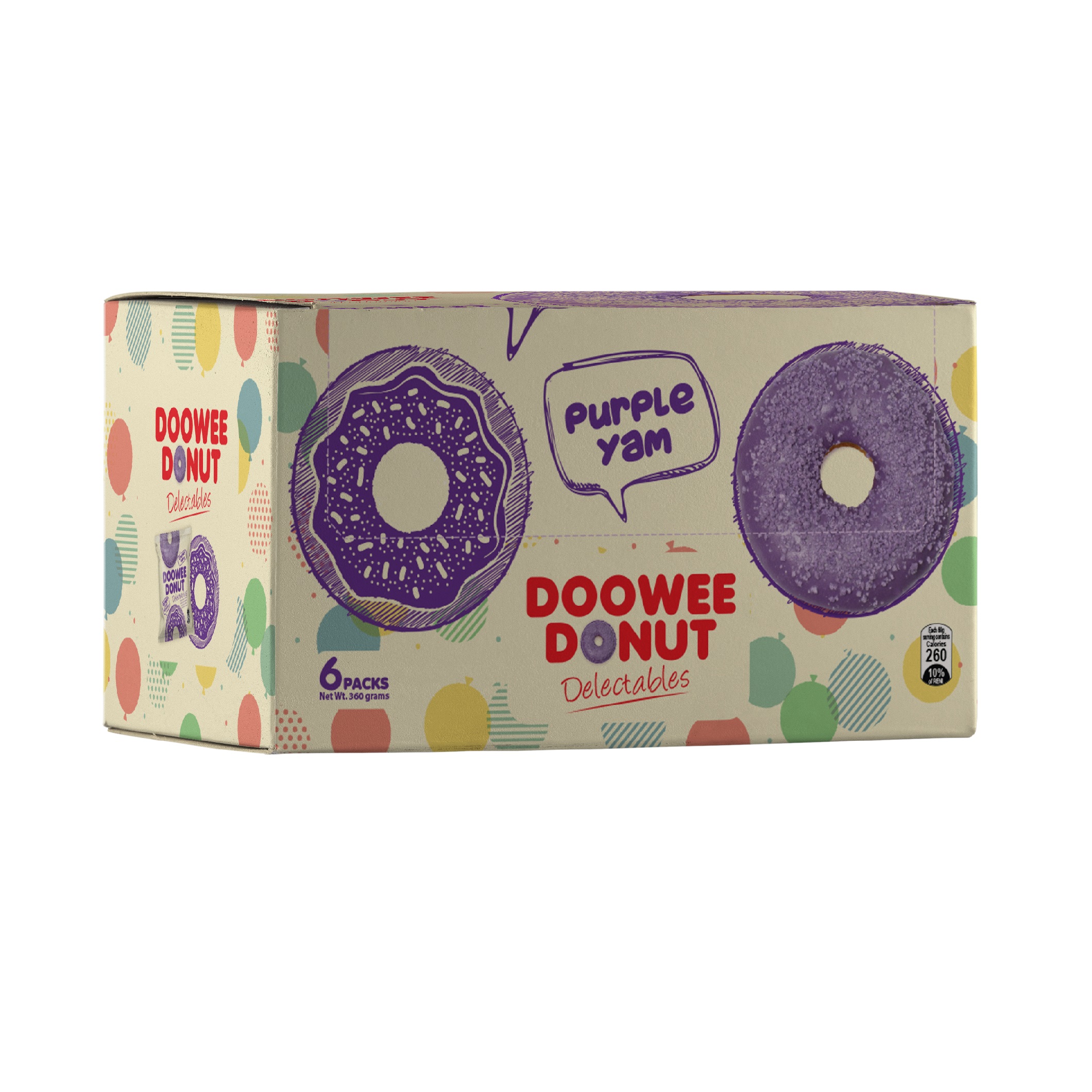 Doowee Donut Delectables Purple Yam 60g x 6 | Lazada PH