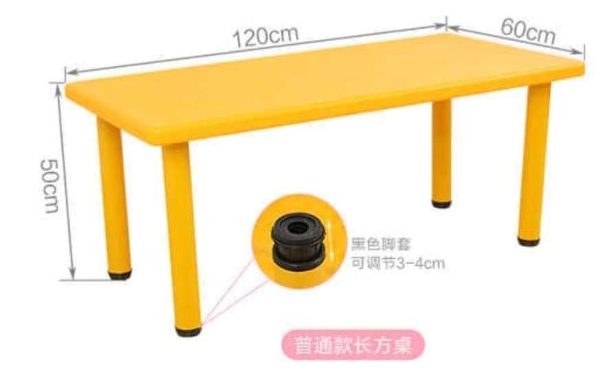 kids table and bench set