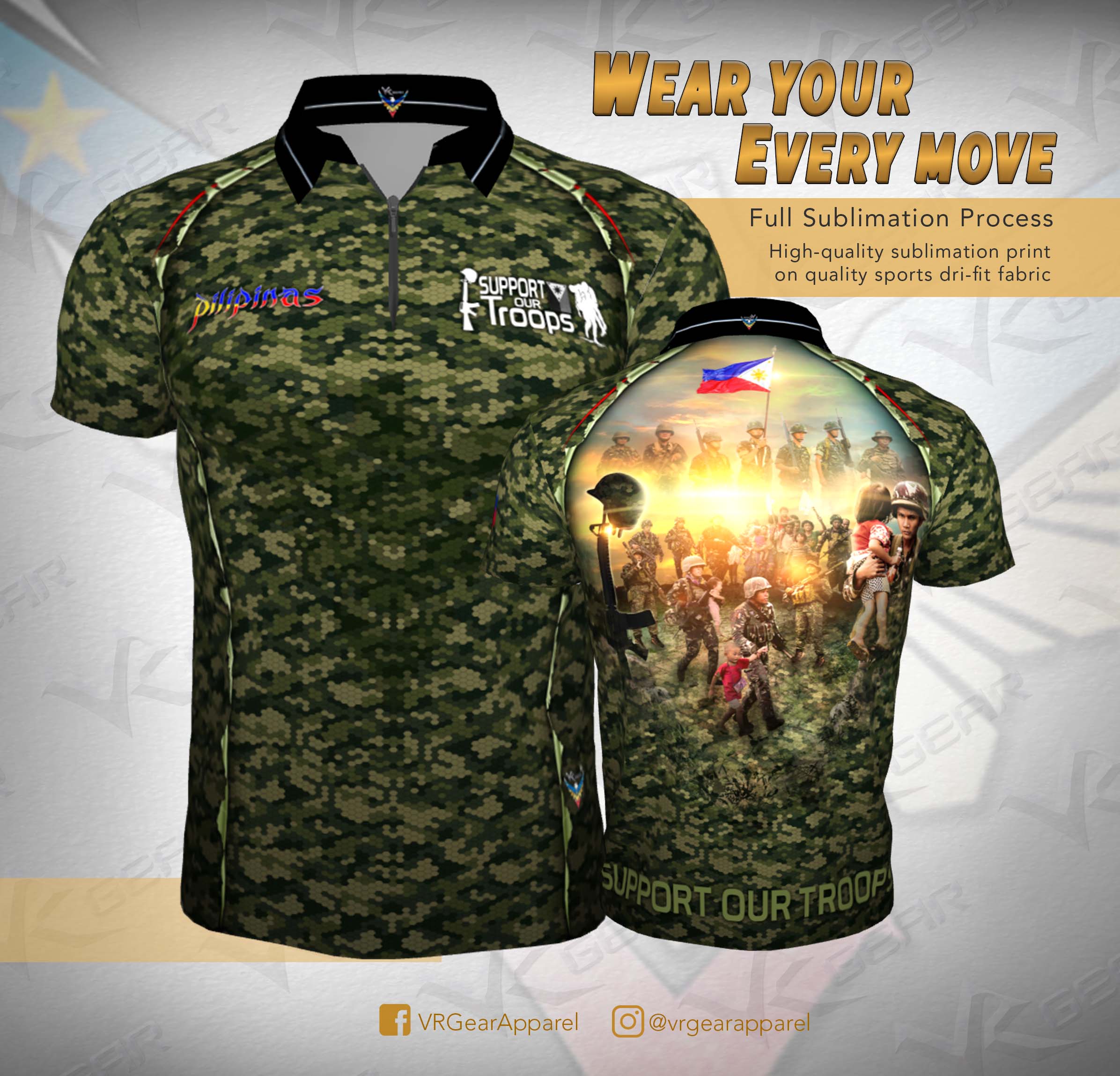 Full Sublimation Men's And Women CUSTOMIZE Tactical Polo Shirt ...