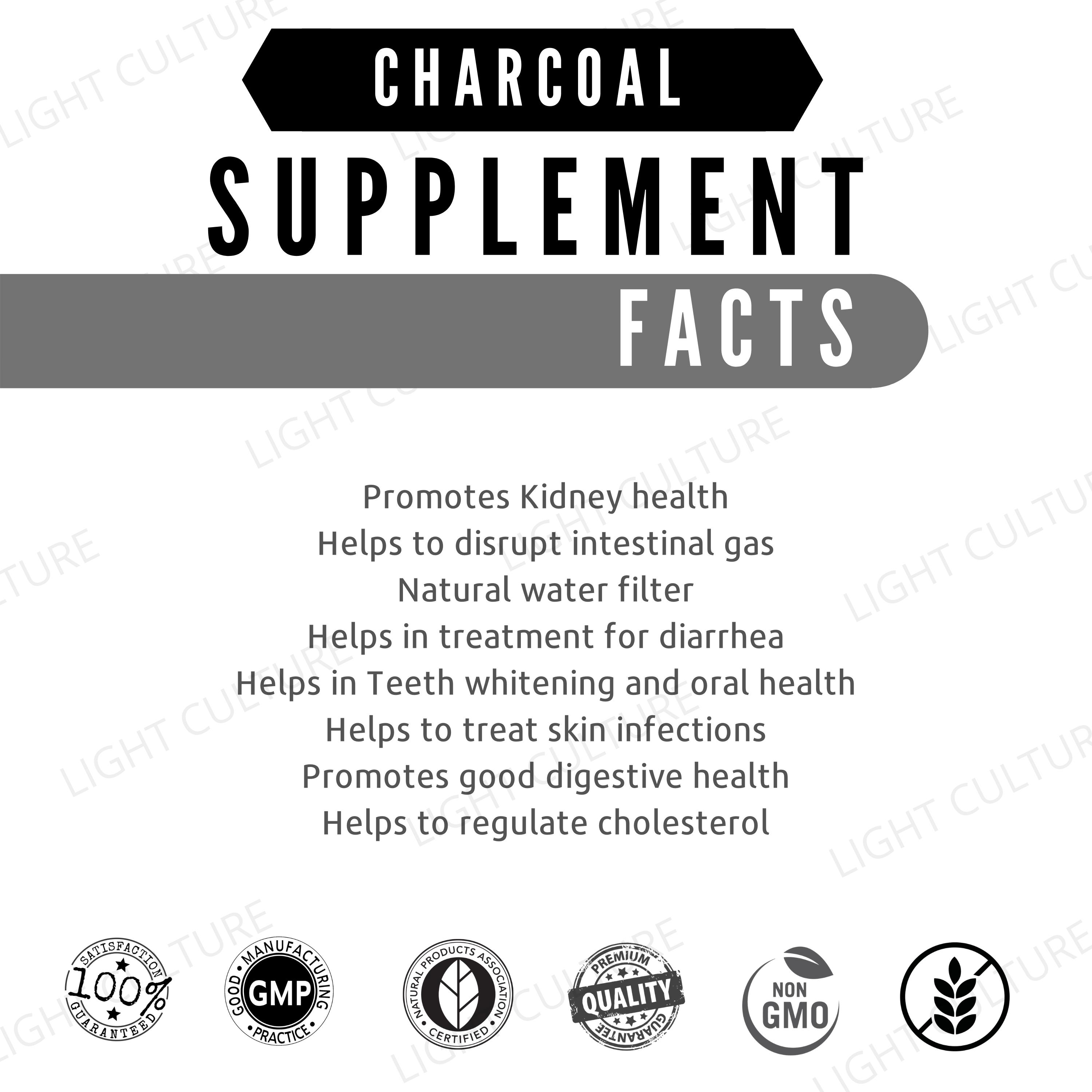 Activated Charcoal Capsules (100caps/500mg) review and price