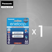 Panasonic eneloop AA Rechargeable Batteries + FREE battery case