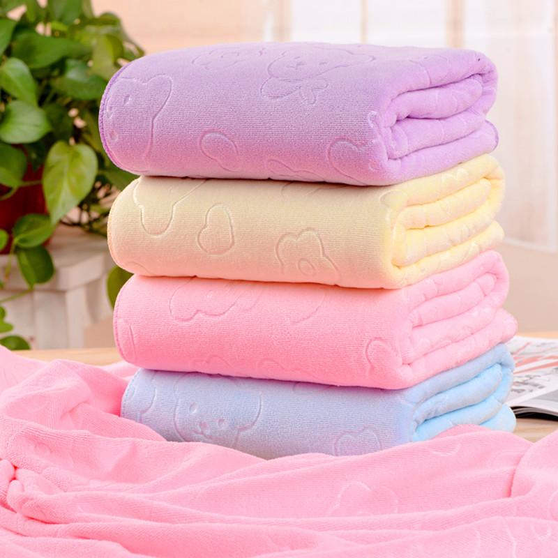 Microfiber bath towel Water Absorbent bath towel 70x140cm (random color)