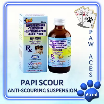 Papi Scour Anti Diarrheal Oral Suspension for Dogs and Cats - 60ml