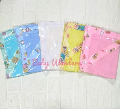 Baby Wonders Receiving Blanket Hooded Pranela (White, Blue, Pink, Green, Yellow)
