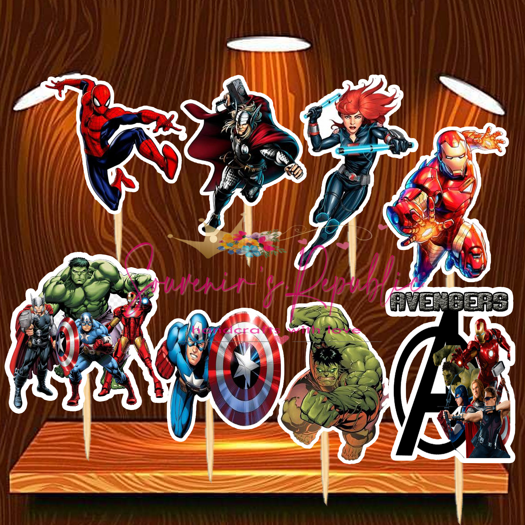 Avengers Cupcake Topper 24 pcs | Lazada PH