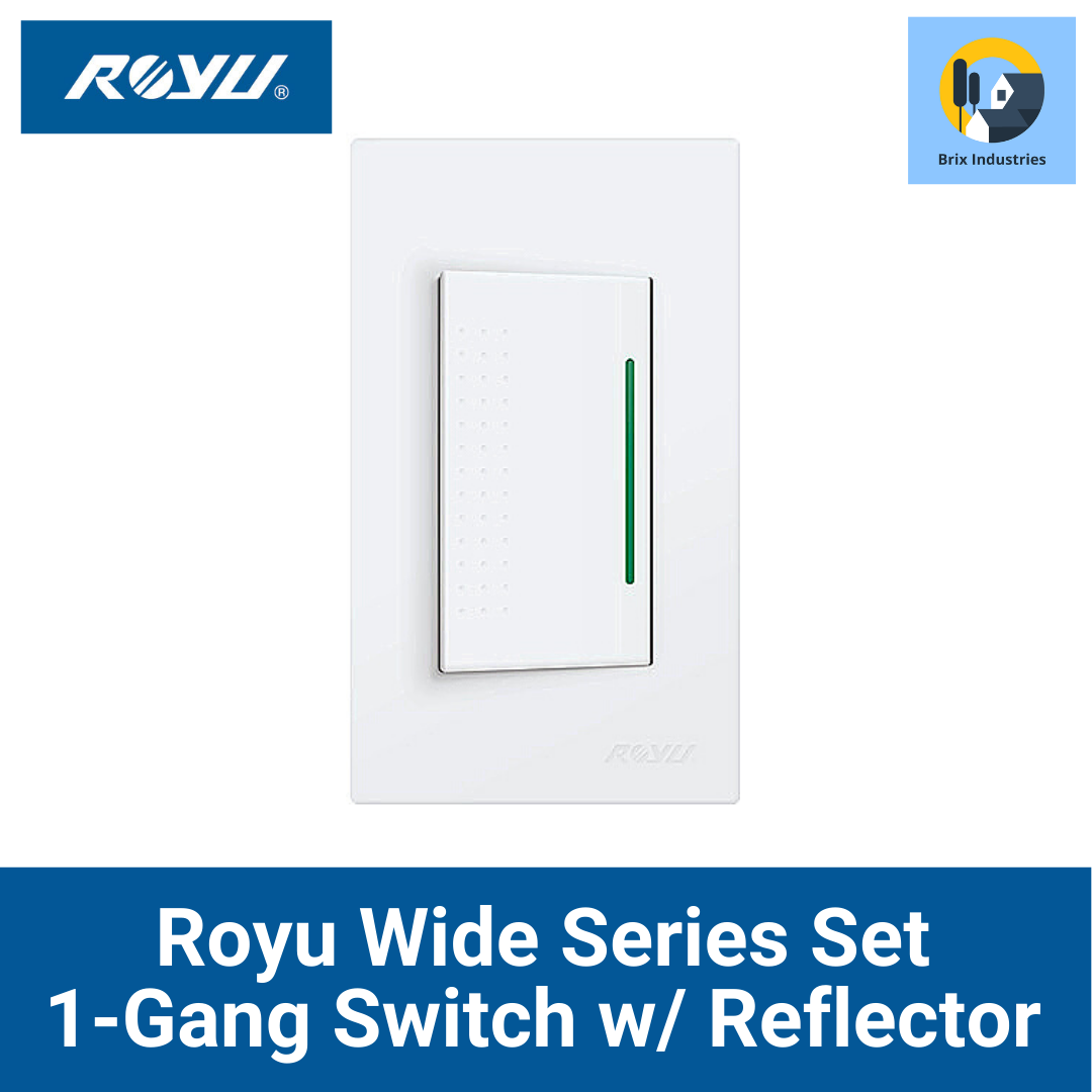 Royu Wide Series 1 Way Switch with Reflector Set 1 2 3 Gang WD511 WD513 ...