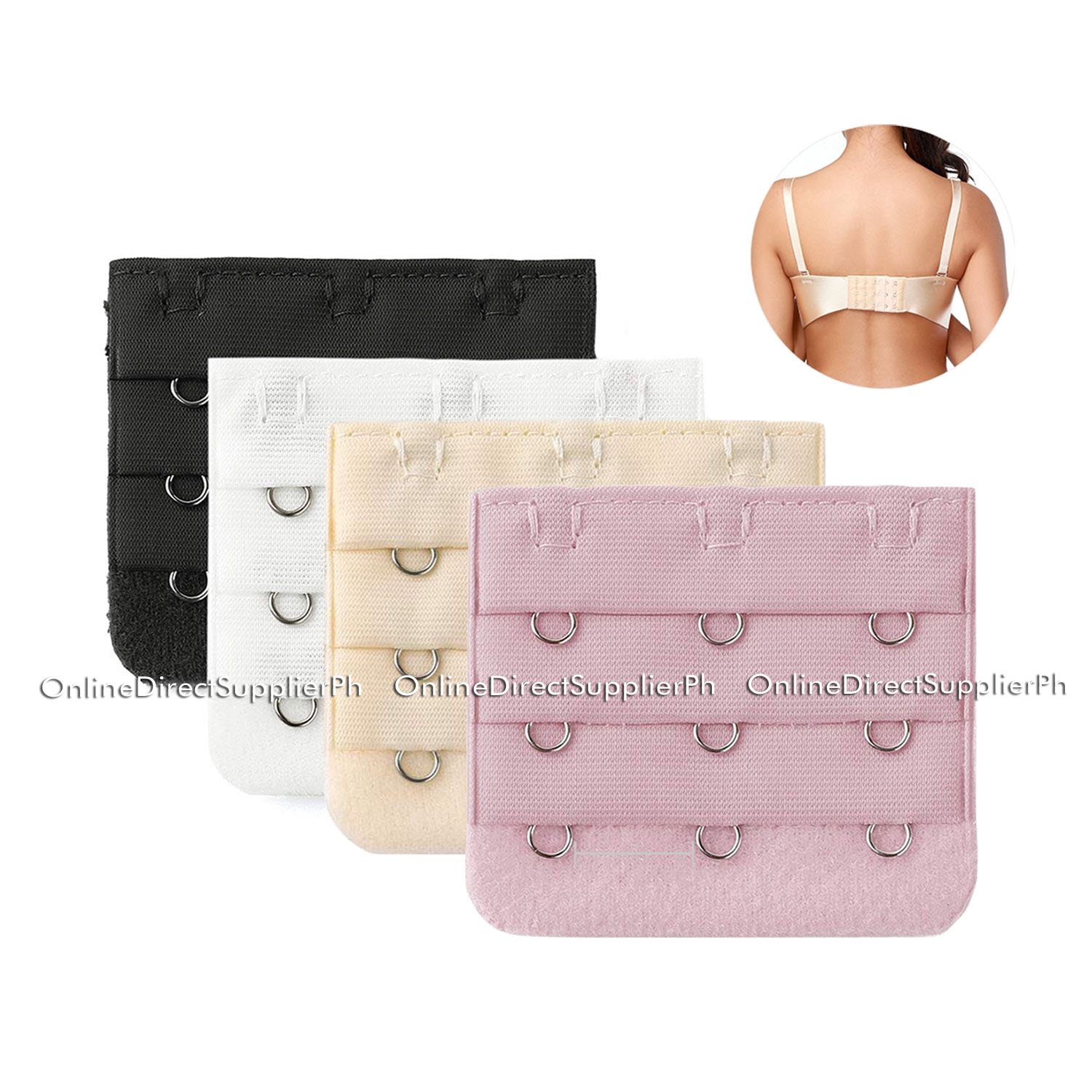 3 Hook Bra Extender Set available at Lucky Doll Lingerie Philippines
