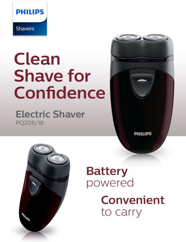 Philips PQ206/18 Electric Shaver (Maroon) review and price