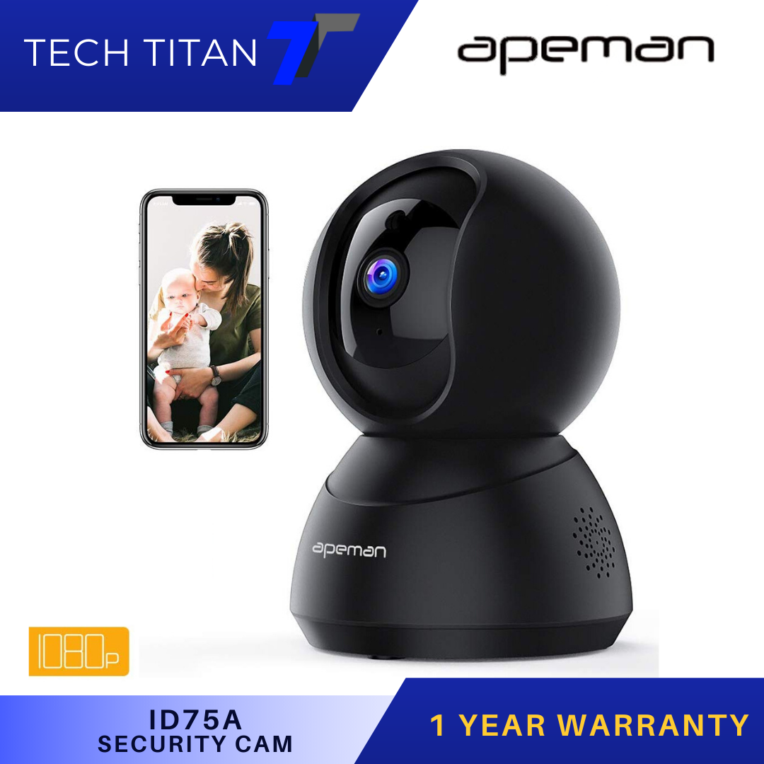 APEMAN Wireless Camera 1080P WiFi IP Surveillance Home Security Camera Two-Way A 