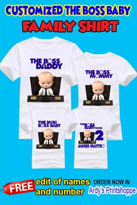 The Boss Baby Family Shirts (6 shirts 