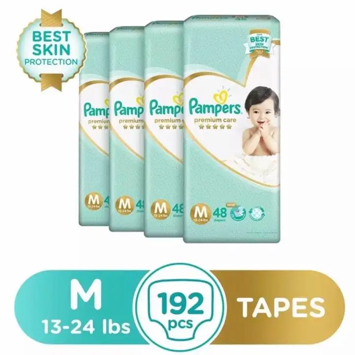 pampers premium care diapers medium