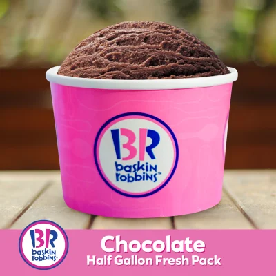 Baskin Robbins Chocolate Half Gallon Fresh Pack