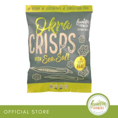 100% Real Okra Chips [Founding Farmers]
