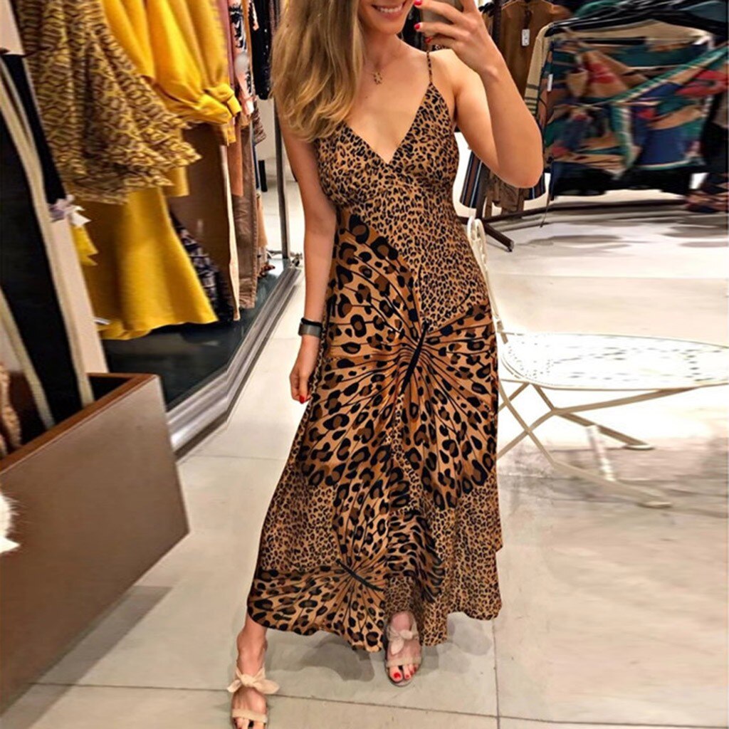 laced in leopard maxi dress