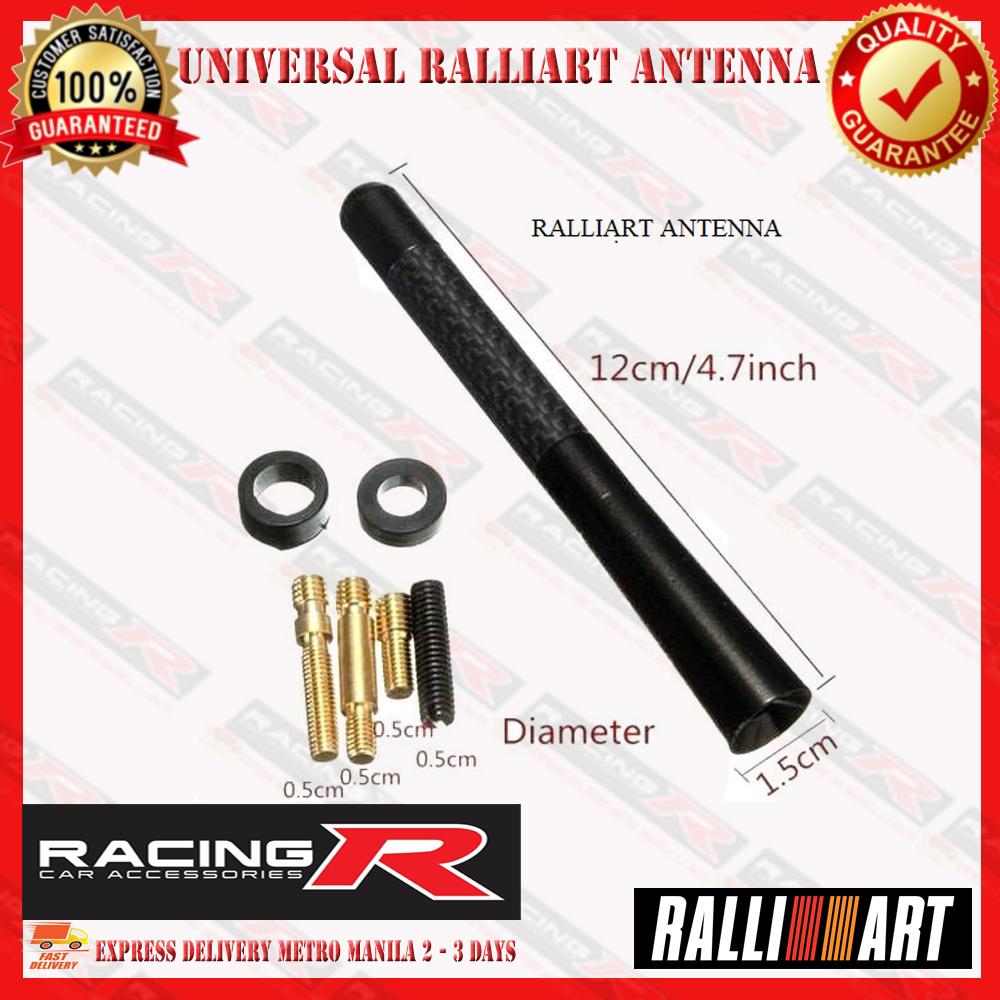Ralliart Universal Carbon Antenna (Car Accessories) (Racing R) ( Car