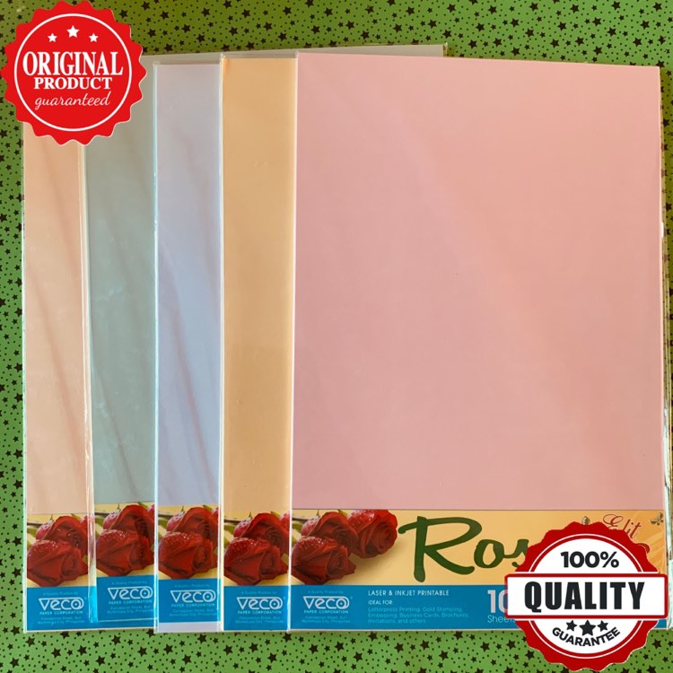 Specialty Board Veco Rose Scented 220gsm 8.5 x 13 in. (Long) | Lazada PH