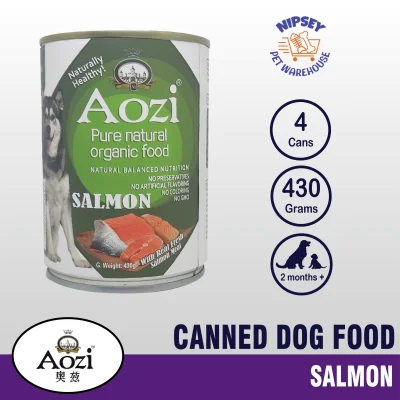 Aozi Wet Dog Food in Can Salmon 430g set of 4