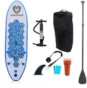 VeroMan Inflatable SUP Board with Free Accessories & Backpack