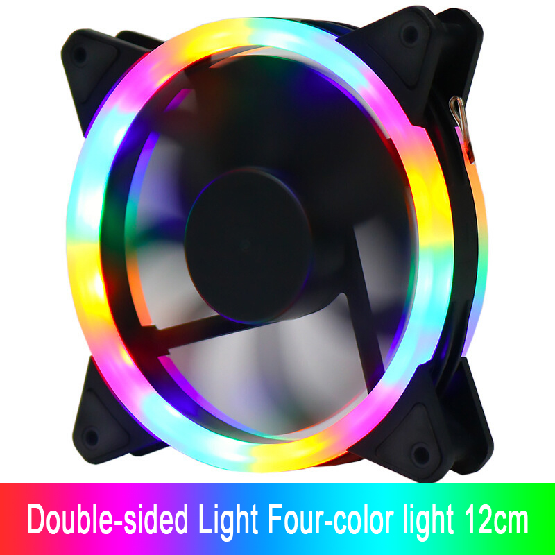 Adl Mm Cpu Fan Cooler Case Chassis Cooling Dual Ring Double Sided Led Fan Rgb Silent High