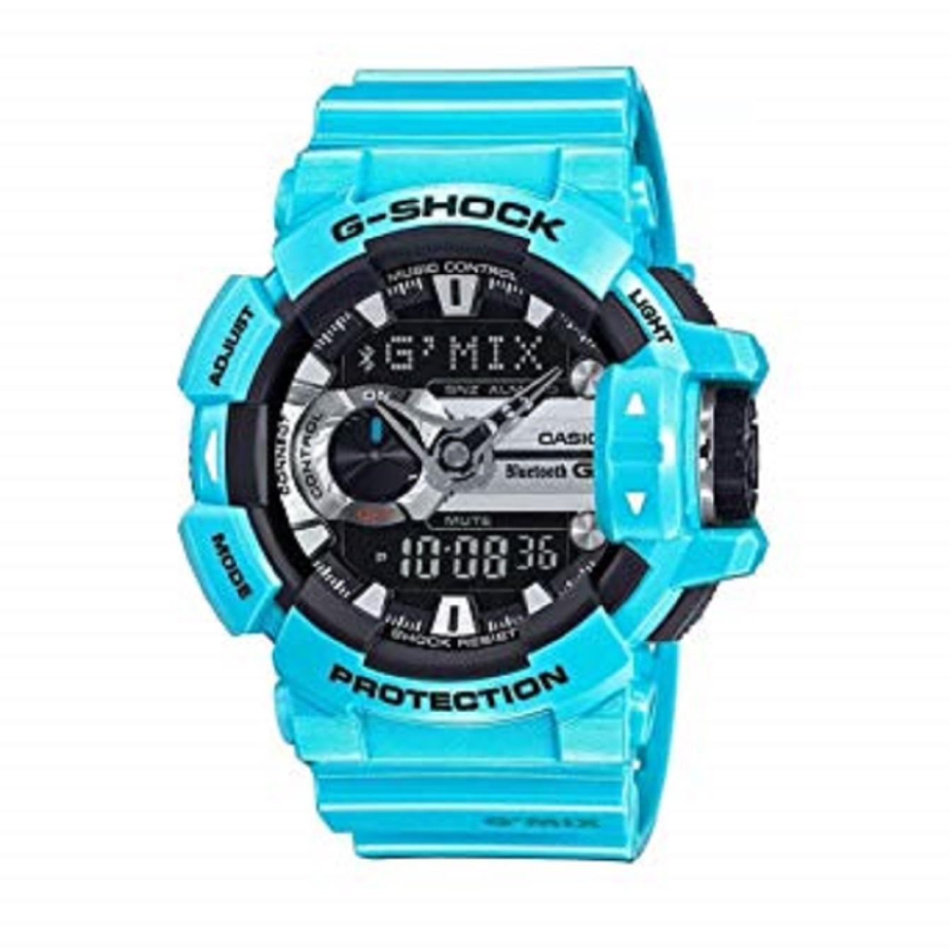 light blue g shock watch