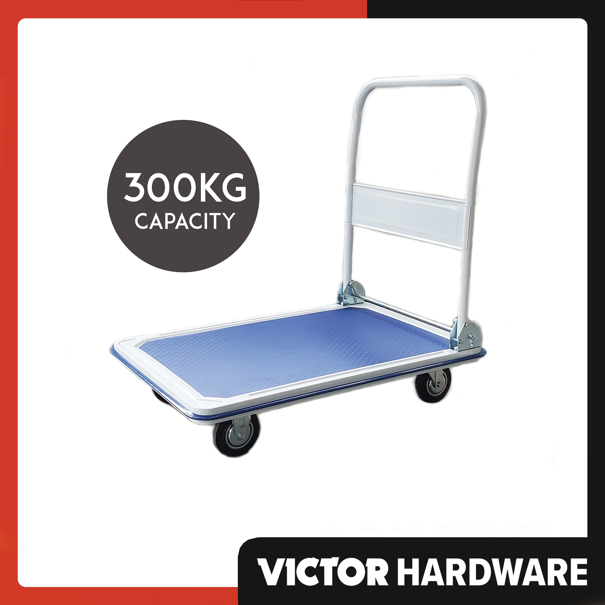 Platform Truck Hand Trolley Foldable Push Cart 300kg 24 x 36 inches