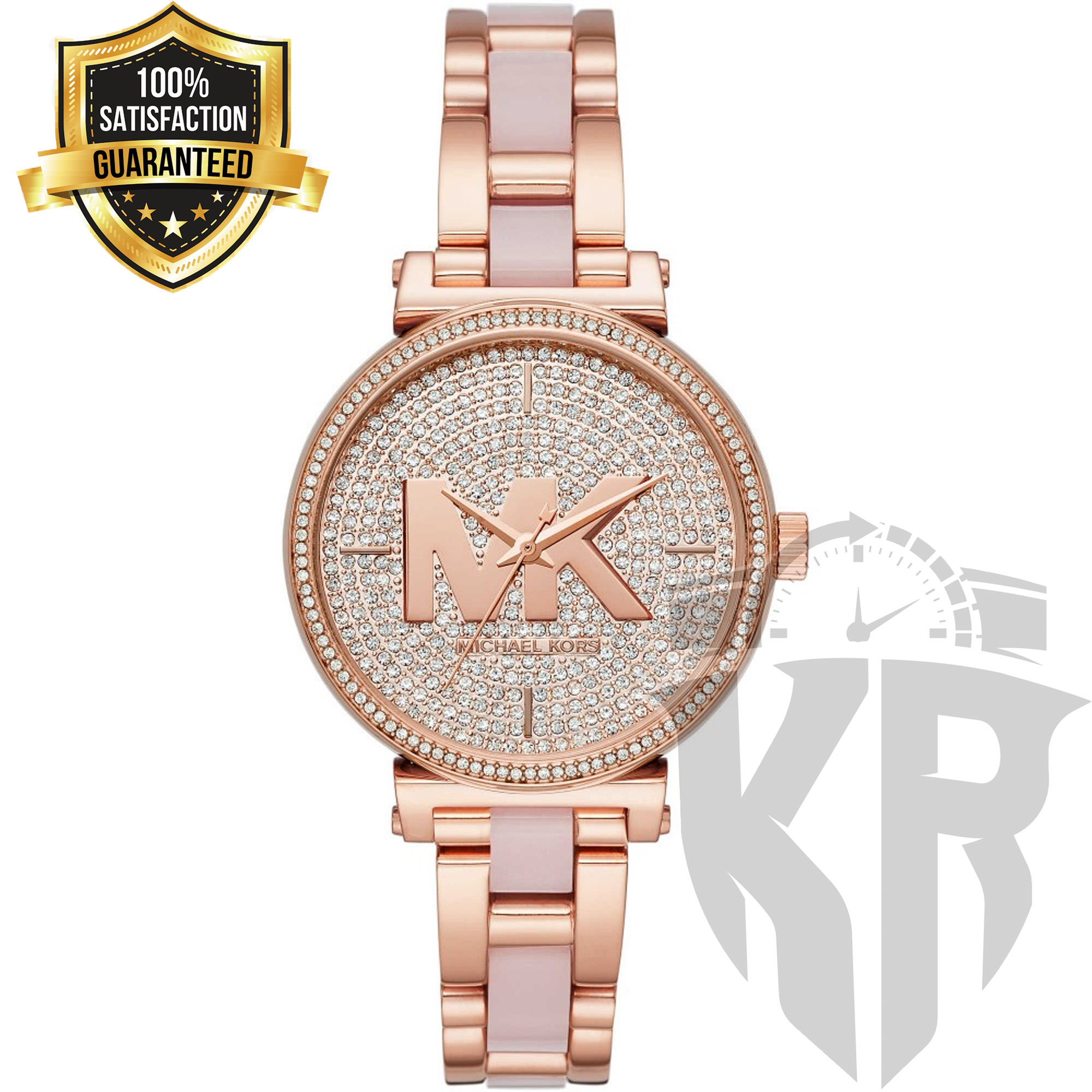 mk sofie rose gold watch