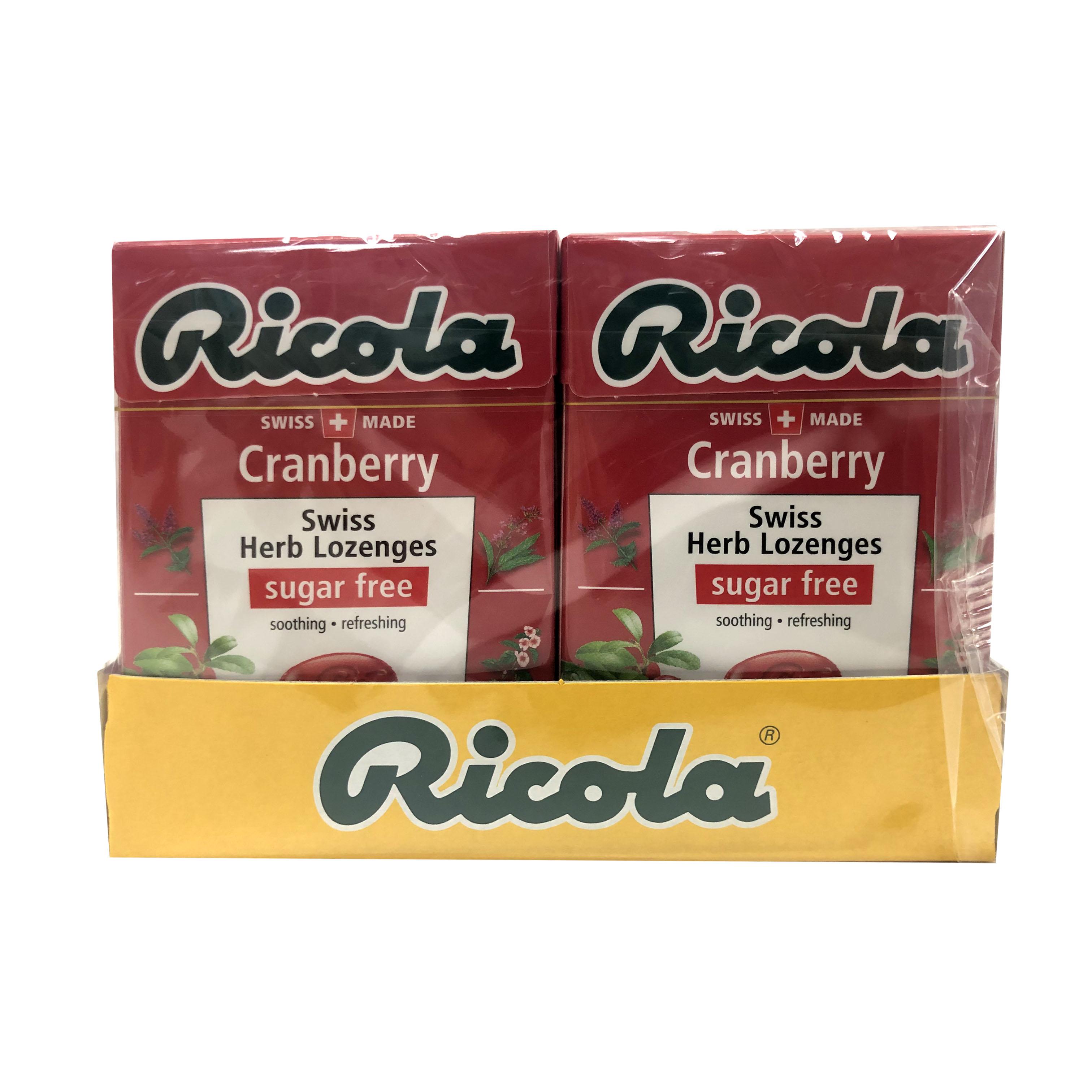 Ricola Cranberry Sugar Free 20 X 40g Boxpack Lazada PH