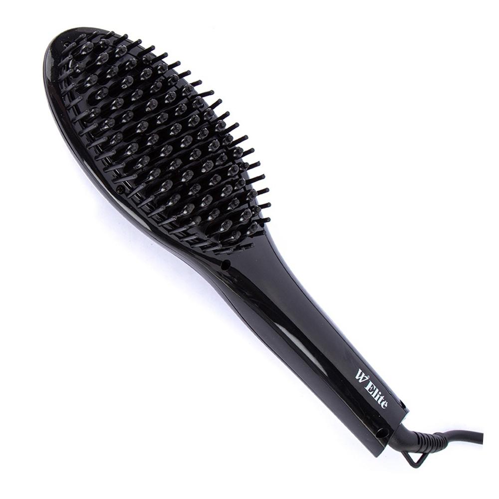 w elite hair brush straightener review