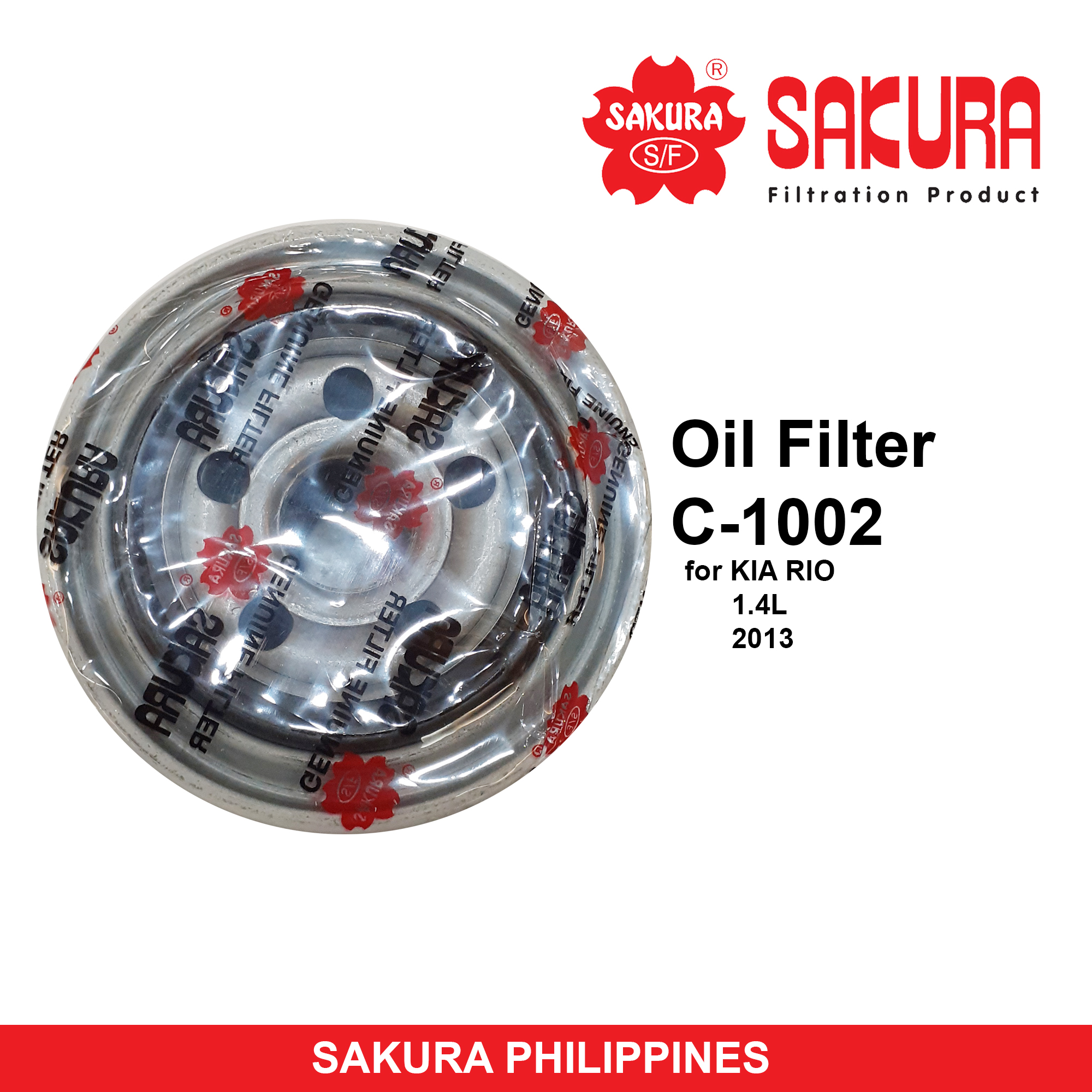 Sakura Oil Filter C1002 For Kia Rio Vic C304 403 Lazada Ph