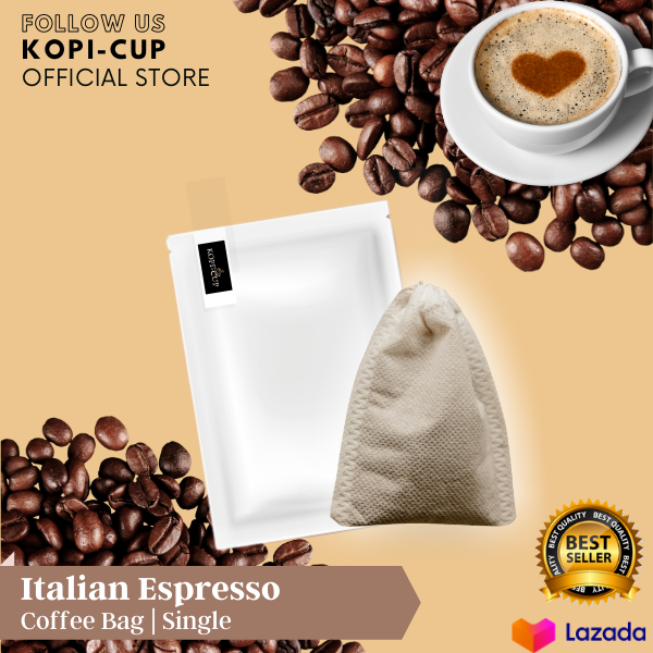 Kopi Cup Italian Espresso Single Serve Coffee Bag Steeped Coffee Freshly Ground Coffee Beans In Tea Bag Easy Home Brewing 13g Each Lazada Ph