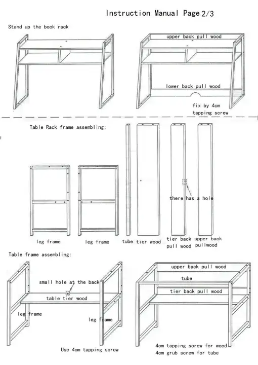 Office Table Detail Drawing