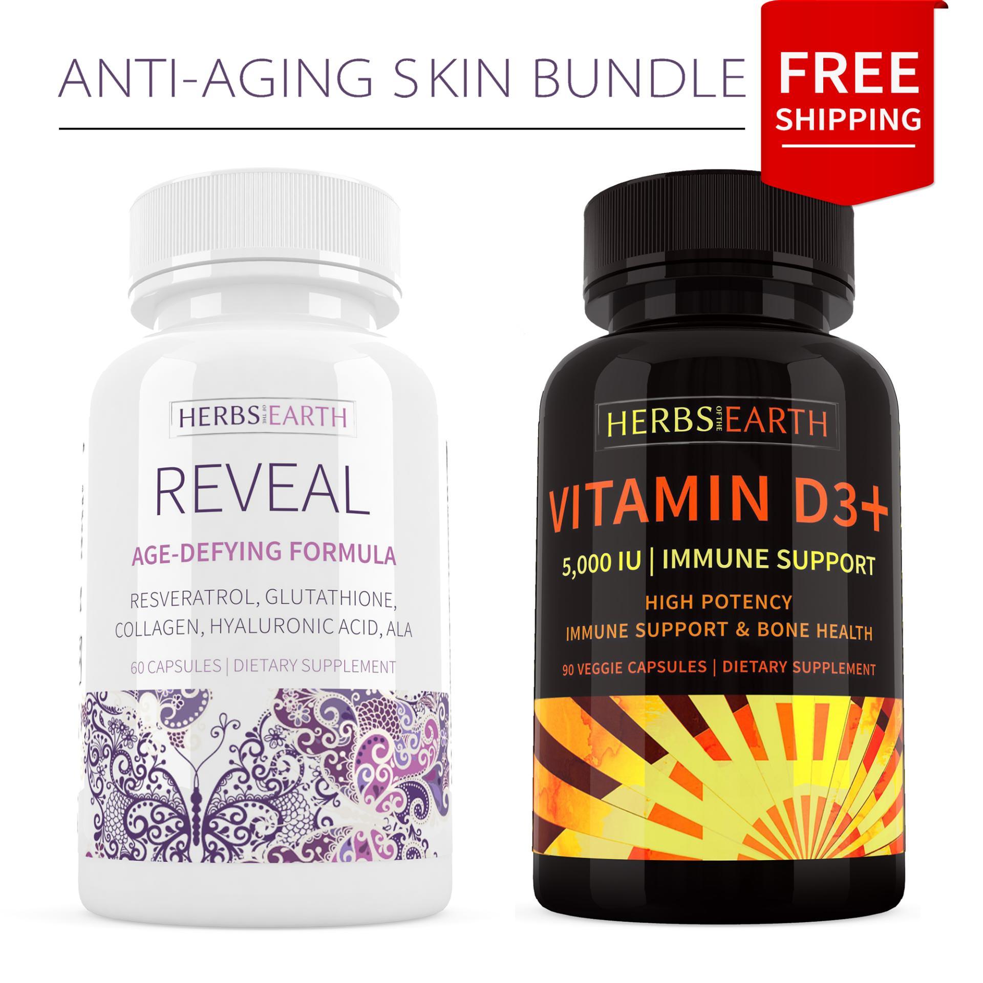 AntiAging Bundle REVEAL Age Defy and Vitamin D3 5000IU Age Defying