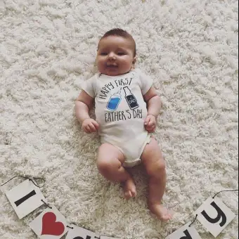 father's day onesie for baby boy