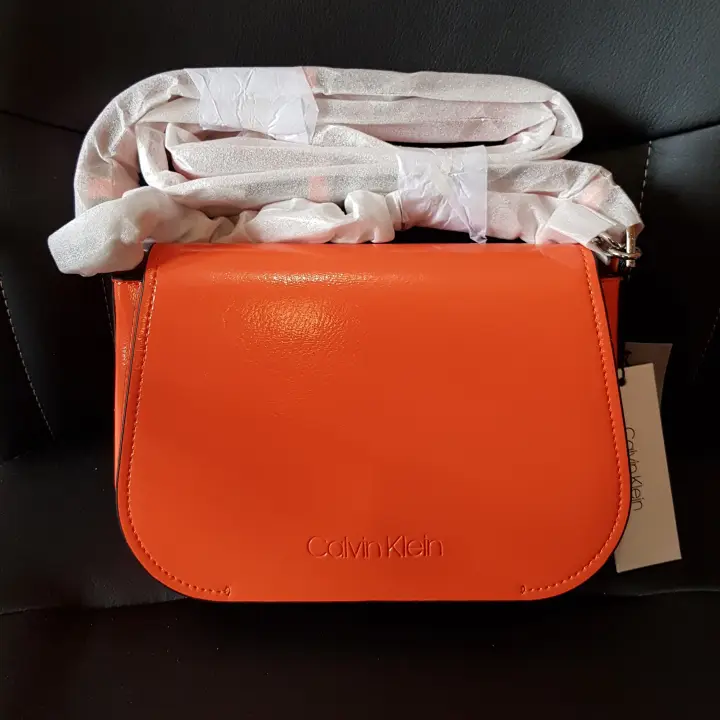 orange shoulder bag