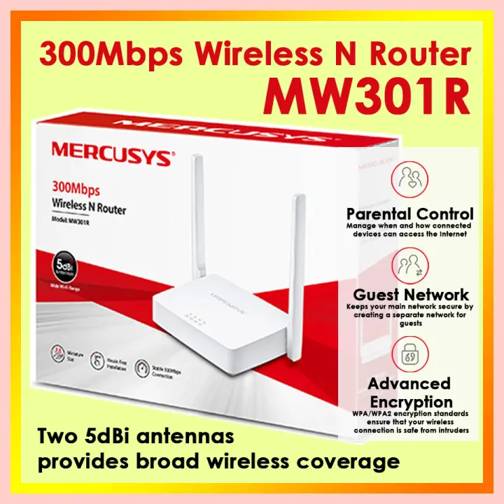 Mercusys Wireless N Router Mw301r Lazada Ph