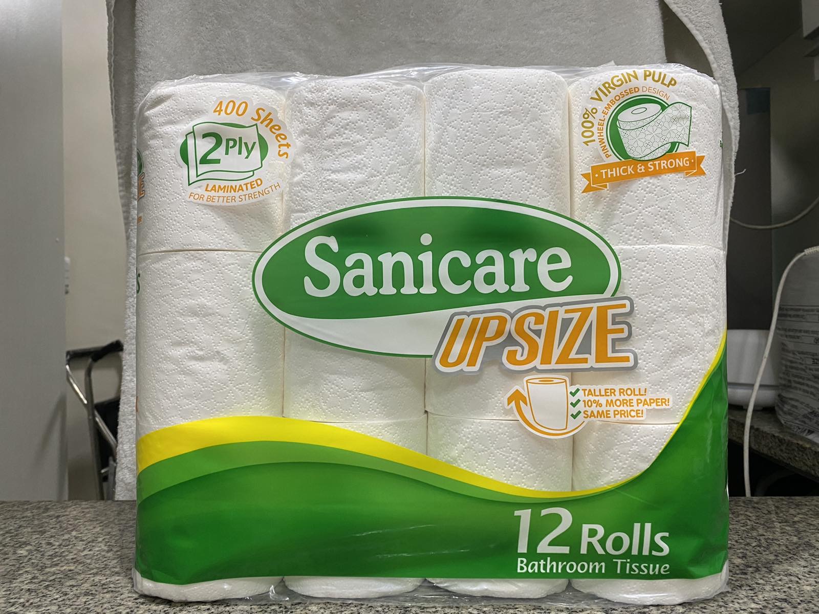 Sanicare Bathroom Tissue UPSIZE 12 Rolls 400 Sheets 2ply | Lazada PH