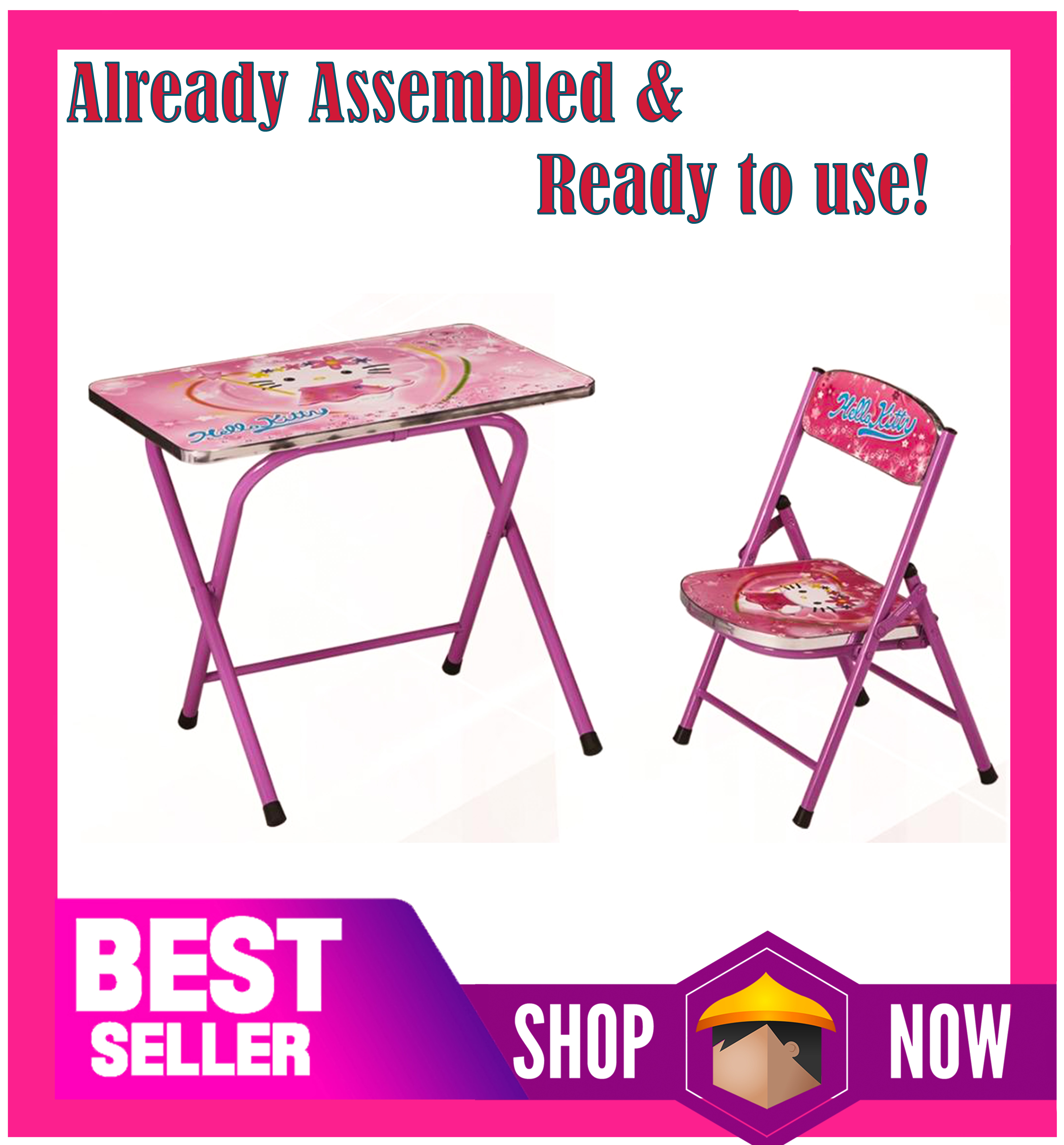 children's folding table and chair set