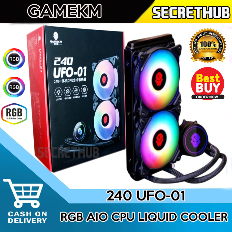 Amnetpc Aio Cpu Liquid Cooler Gamekm Ufo Ufo Rgb Cpu Aio Liquid