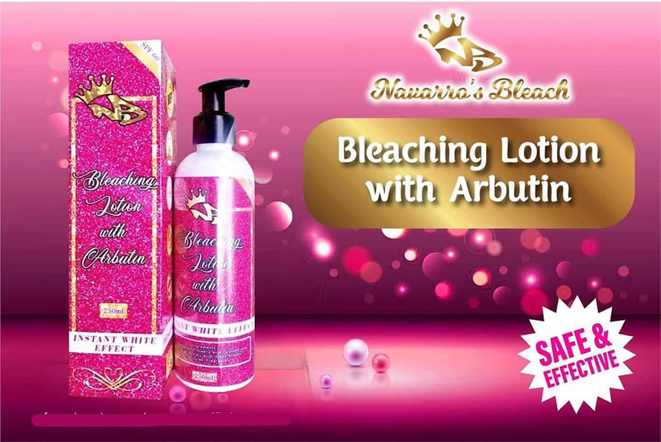 Navarro Bleaching Lotion with Arbutin 250ml (SPF60, Navarro’s bleach