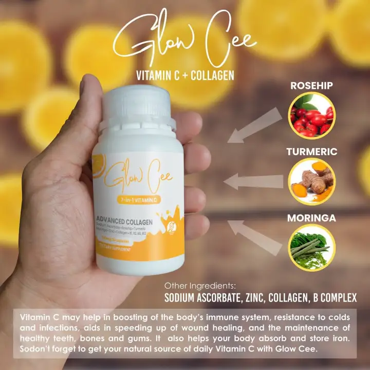 Glow Cee 7 In 1 Vitamin C With Collagen And Zinc Non Acidic 700mg Glowcee In 30 Capsule And 60 Capsule 30 Cap And 60 Cap Lazada Ph